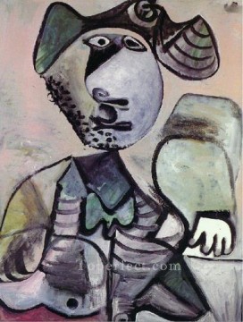 Pablo Picasso Painting - Hombre sentado codos Mosquetero 1972 cubismo Pablo Picasso